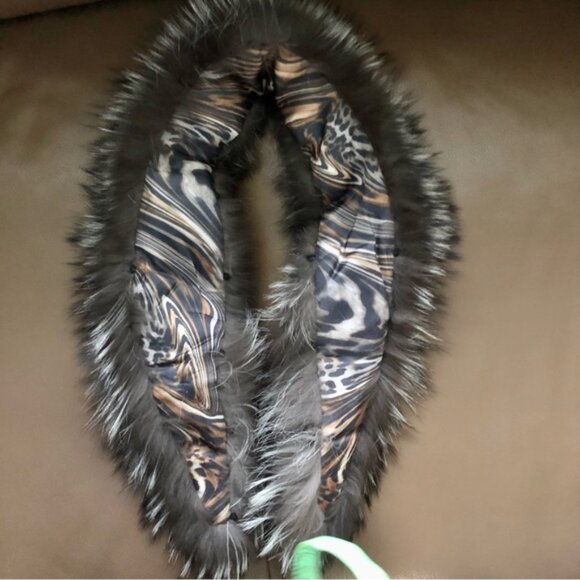 Real Fox Fur Fill Down Winter Coat - Picture 7 of 11